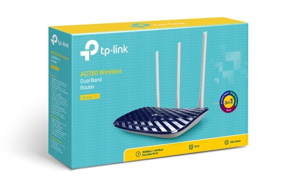 Tp-Link Archer C20 AC750 Wireless Router Dual Band Gigabit